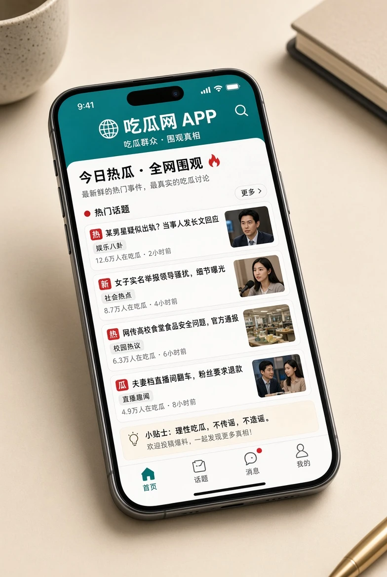 吃瓜网APP移动阅读主题视觉